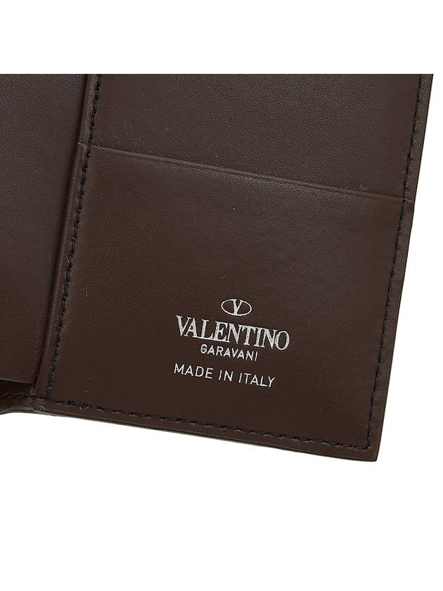 VLTN Logo Half Wallet Brown - VALENTINO - BALAAN 9