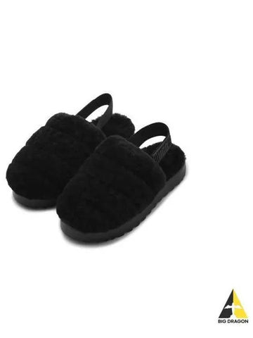 Bulky Silhouette Fluff Slippers Super W Black 1121751BLK - UGG - BALAAN 1