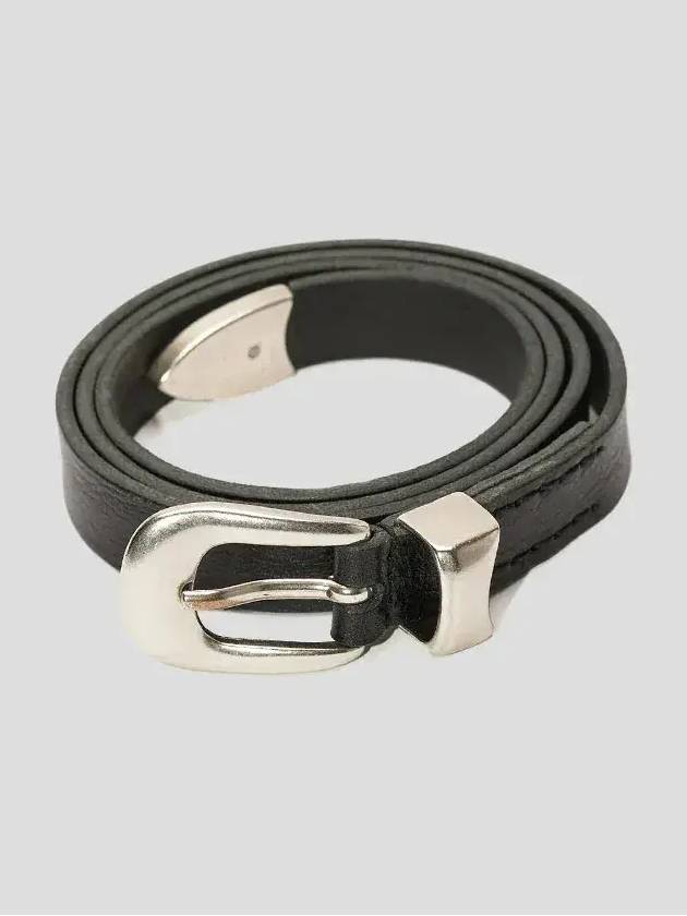 Men's 2cm Leather Belt Black - OUR LEGACY - BALAAN 2