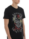 Botanical Logo Short Sleeve T-Shirt Black - ALEXANDER MCQUEEN - BALAAN 5