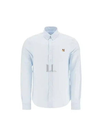 Mini Fox Head Classic BD Long Sleeve Shirt Blue - MAISON KITSUNE - BALAAN 2