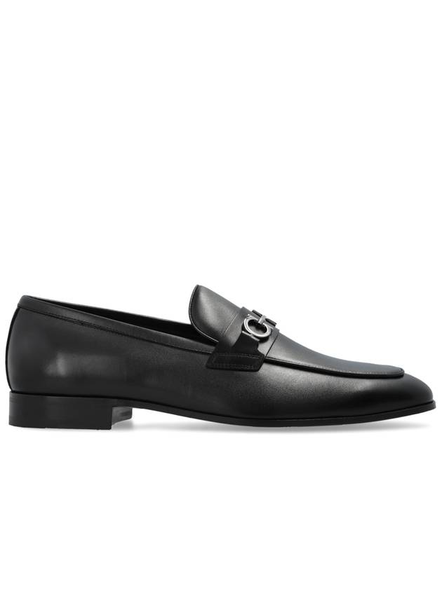 FERRAGAMO Leather Shoes Balty, Men's, Black - SALVATORE FERRAGAMO - BALAAN 1