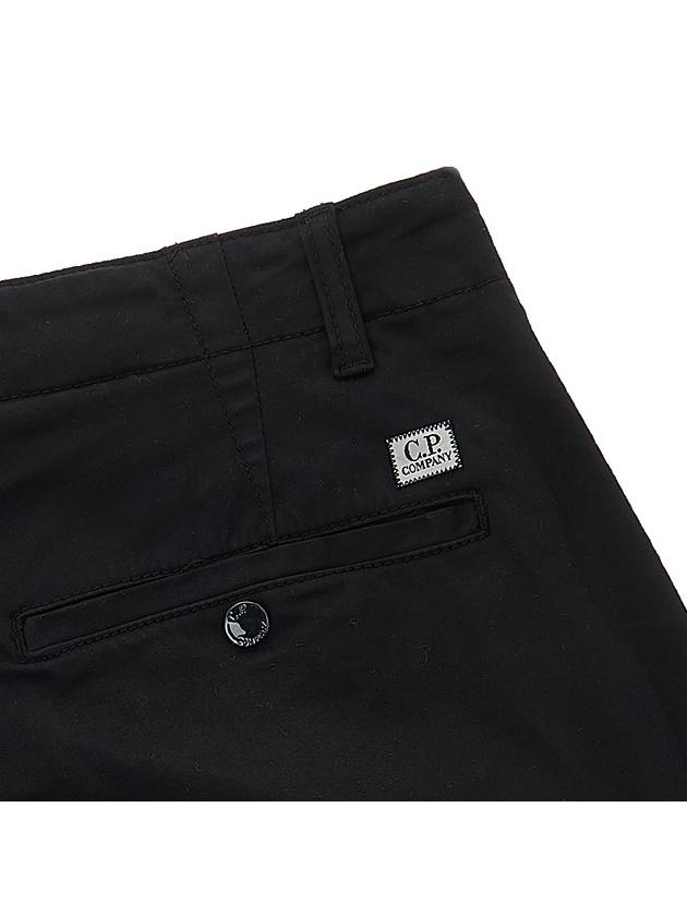 Stretch Satin Cargo Shorts Black - CP COMPANY - BALAAN 9