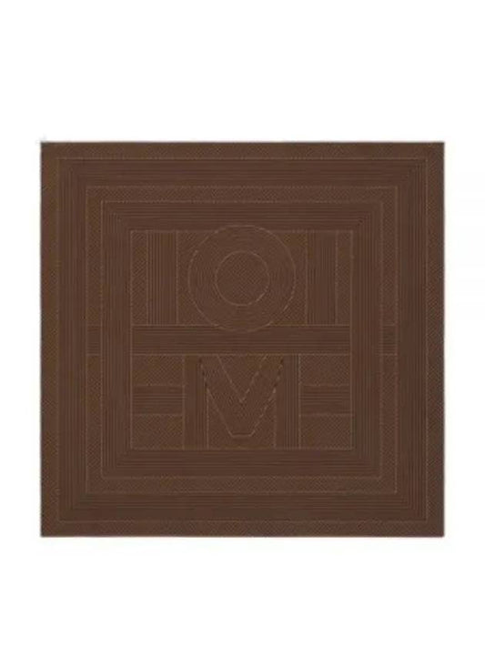 Striped Monogram Silk Scarf Brown - TOTEME - BALAAN 2