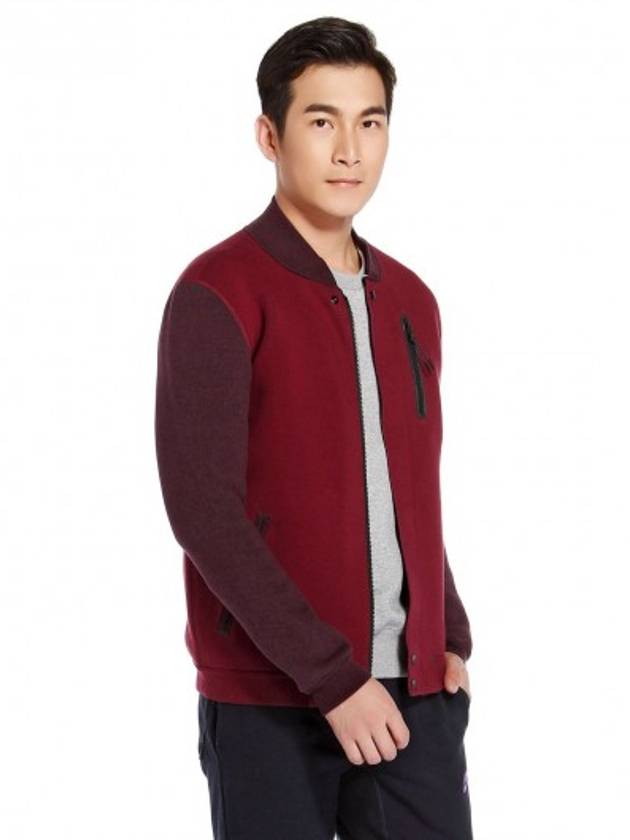 016143806253MM Tech Fleece Varsity JacketBurgundy - NIKE - BALAAN 5