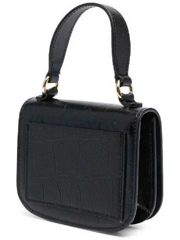 Tangle Logo Mini Calfskin Leather Cross Bag Black - JIL SANDER - BALAAN 5