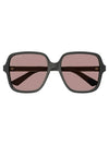 Eyewear Square Frame Sunglasses Brown Gray - GUCCI - BALAAN.