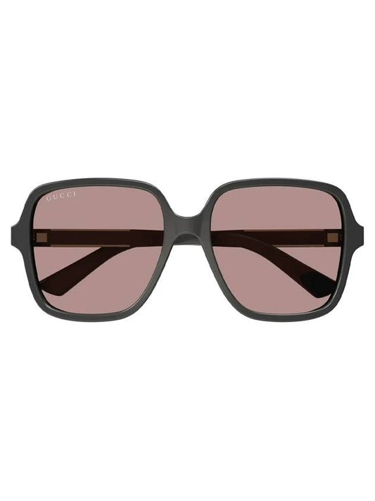Eyewear Square Frame Sunglasses Brown Gray - GUCCI - BALAAN.