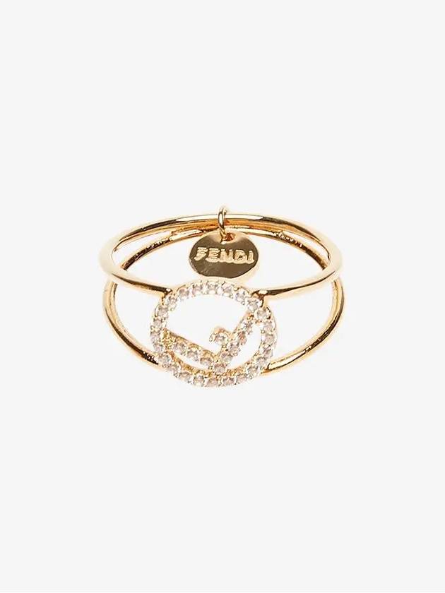 F is crystalembellished ring gold - FENDI - BALAAN 3