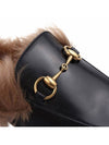 Prince Town Fur Leather Bloafers Black - GUCCI - BALAAN 7