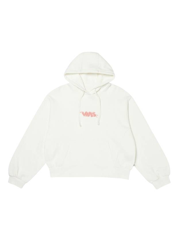 Logo Crop Hoodie Marshmallow - VANS - BALAAN 1