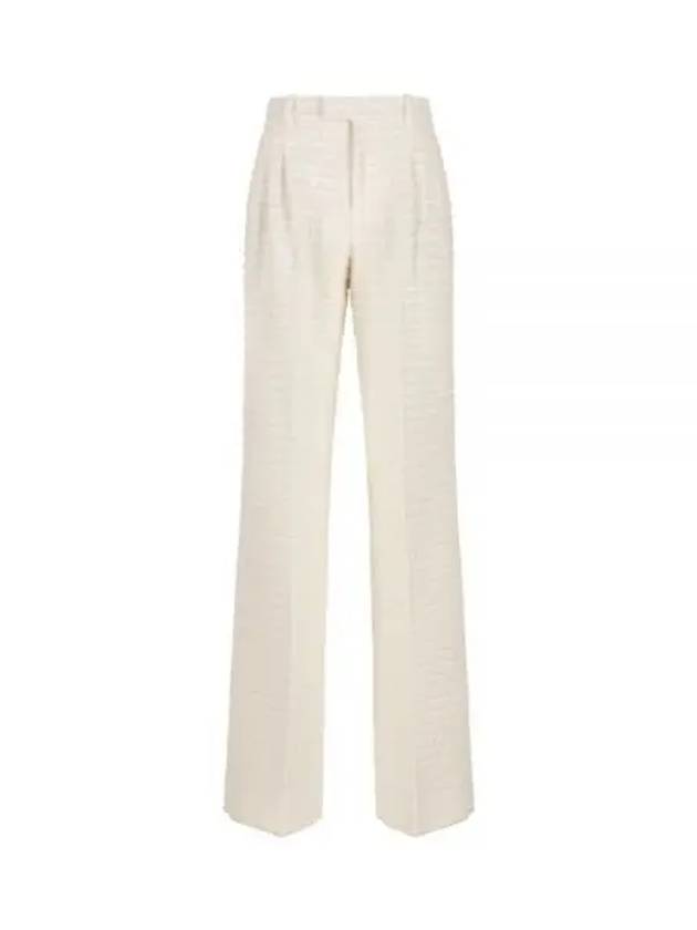 Tweed Straight Pants White - GUCCI - BALAAN 2