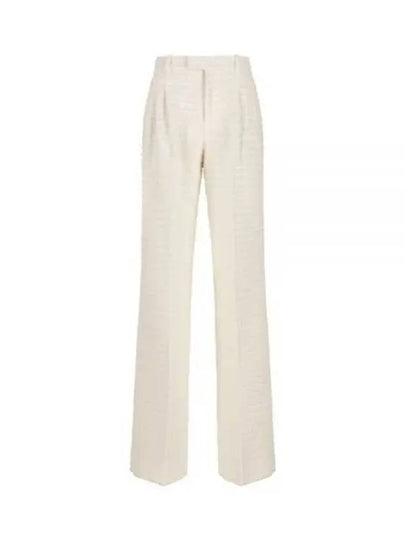 Tweed Straight Pants White - GUCCI - BALAAN 2