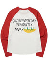 LaLa Raglan Long Sleeve T-Shirt Blue - LALA SMILE - BALAAN 5