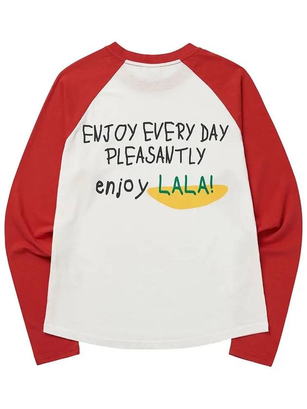 LaLa Raglan Long Sleeve T-Shirt Blue - LALA SMILE - BALAAN 5