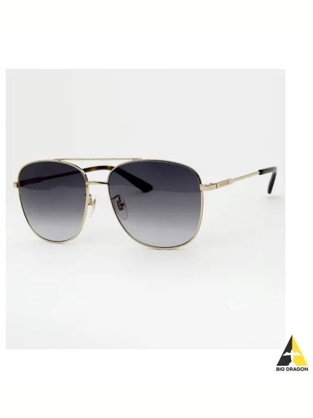 Eyewear Square Metal Sunglasses Gray - GUCCI - BALAAN 2