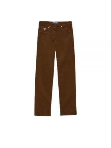 GFP517 S OOO 1449 F098L Wide Leg Corduroy Pants - PRADA - BALAAN 1