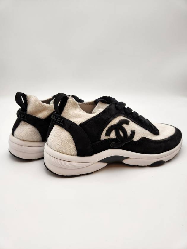 Women s Knit Sneakers White G38033 Status A - CHANEL - BALAAN 9