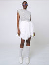 Fringe Tulle G Shorts White - ATHPLATFORM - BALAAN 3