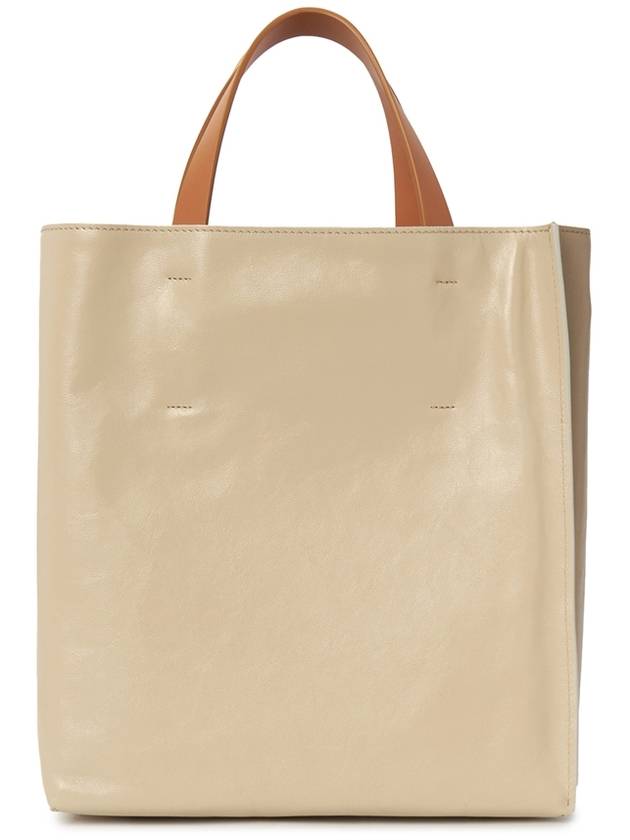 MUSEO Calfskin Tote Bag Beige - MARNI - BALAAN 5