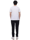 Men's Medium Weight Jersey Tipped Pocket Crewneck Short Sleeve T-Shirt White - THOM BROWNE - BALAAN 6