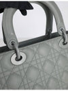 Lady Bag Medium Ultramatte Stone Gray M0565ILOI M41G - DIOR - BALAAN 6