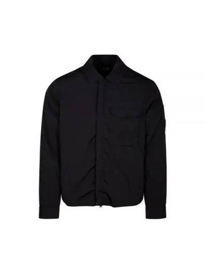 Chrome-R Pocket Over Long Sleeve Shirt Black - CP COMPANY - BALAAN 2