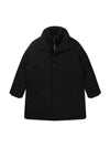 Men's Stand Collar Goose Down Coat Black SW21IGCO02BK - SOLEW - BALAAN 1