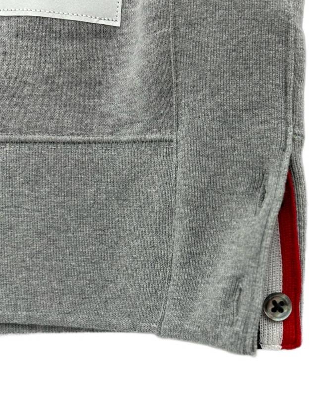 4 Bar Loopback Jersey Sweatshirt Light Grey - THOM BROWNE - BALAAN 7