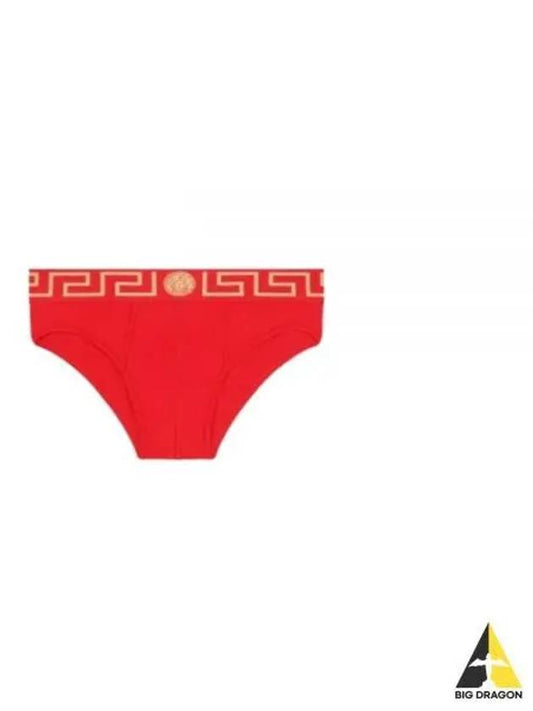 Men's Greca Border Briefs Red - VERSACE - BALAAN 2