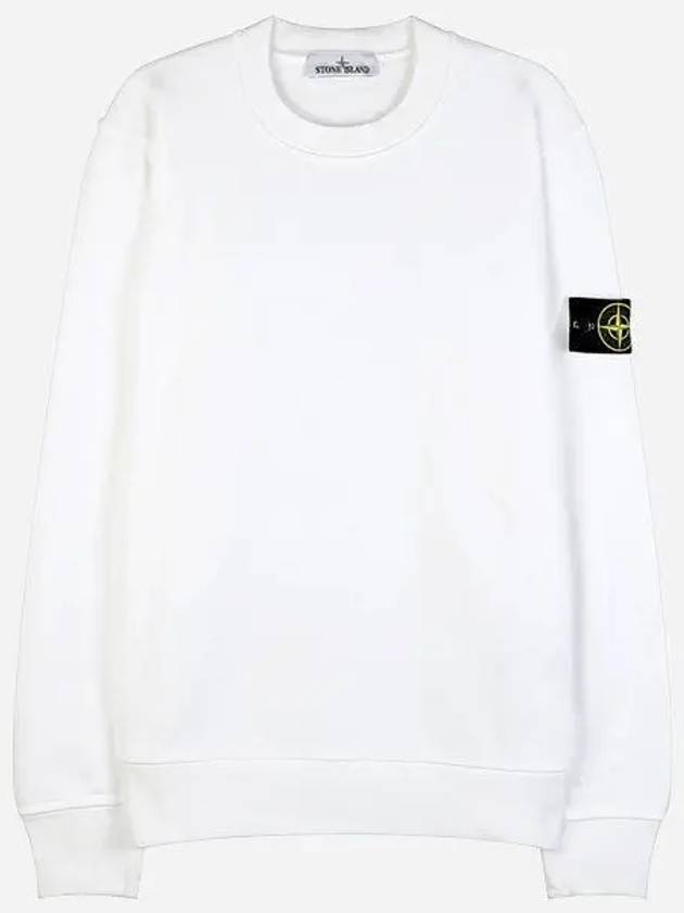 Wappen Patch Garment Dyed Sweatshirt White - STONE ISLAND - BALAAN 2