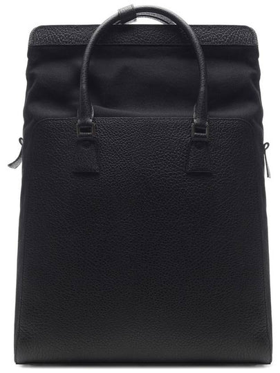 5AC Daily Vertical Leather Backpack Black - MAISON MARGIELA - BALAAN 2