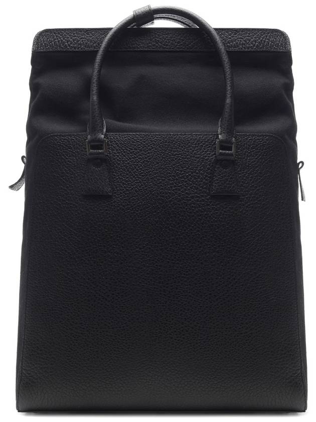 5AC Daily Vertical Leather Backpack Black - MAISON MARGIELA - BALAAN 3