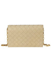 Intrecciato Chain Leather Mini Cross Bag Beige - BOTTEGA VENETA - BALAAN 1