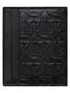 Embossed Logo Flap Gancini Card Wallet Black - SALVATORE FERRAGAMO - BALAAN 3