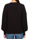 Marisans Crew Neck Wool Knit Top Black - ISABEL MARANT - BALAAN 4