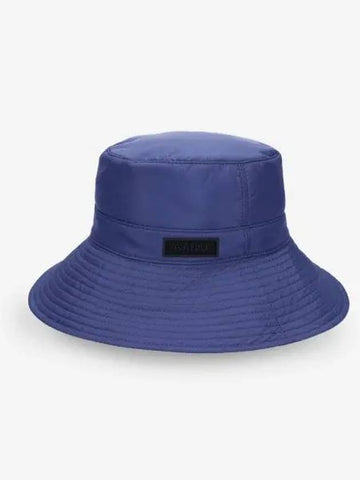 Ripstop bucket hat gray blue A4595758 - GANNI - BALAAN 1