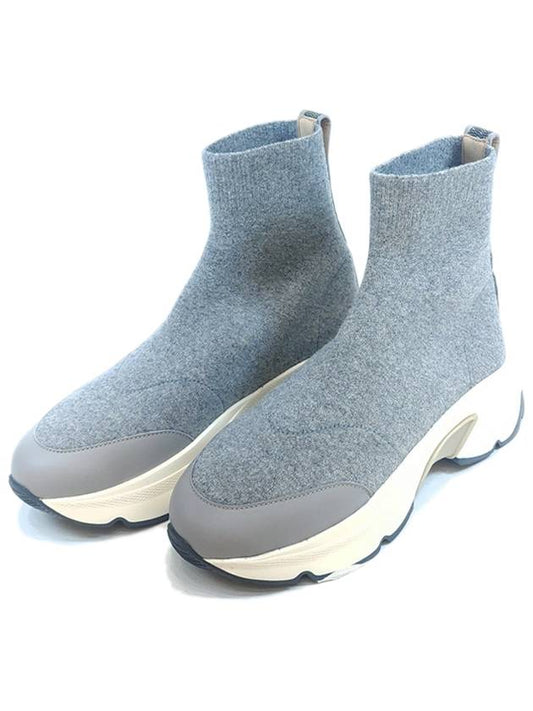 Women's Knit Chelsea Boots Gray ASD221W584F626 - FABIANA FILIPPI - BALAAN 2