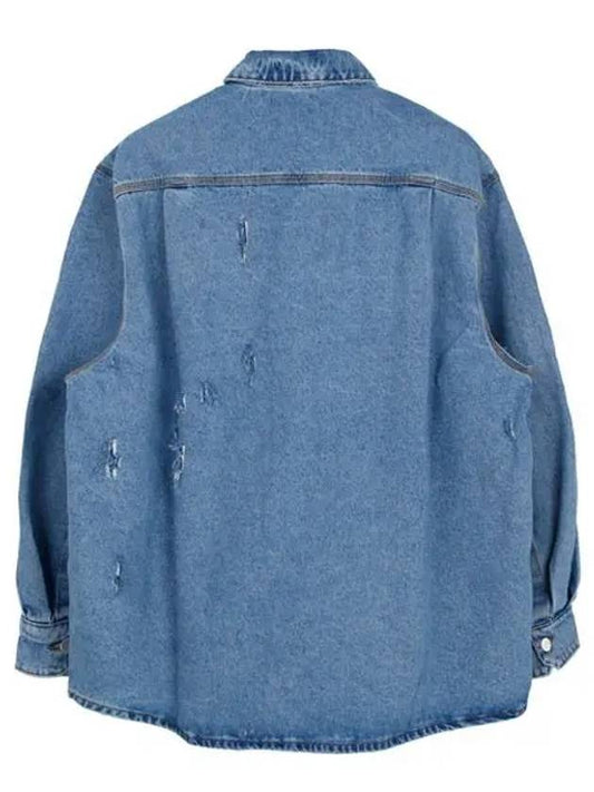 Blue Denim Shirt HM00D15 STWBLU - HED MAYNER - BALAAN 2