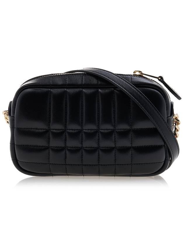 Quilted Leather Mini Lola Camera Shoulder Bag Black - BURBERRY - BALAAN 4