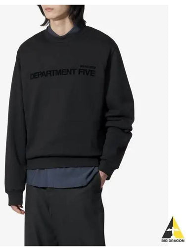 DEPARTMENT FIVE Logo Sweatshirt Black UF5072FF0024000PF2999 - DEPARTMENT 5 - BALAAN 1