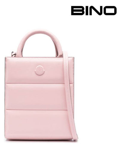 Doudoune Leather Mini Tote Bag Pink - MONCLER - BALAAN 2