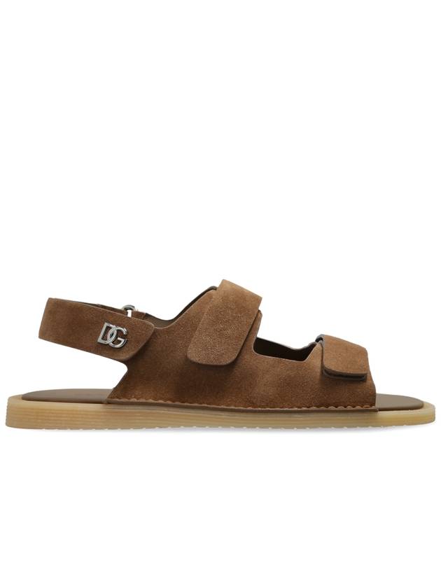 Dolce & Gabbana Suede Sandals, Men's, Brown - DOLCE&GABBANA - BALAAN 1