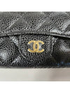 Women s Classic Snap Card Wallet Caviar Black Gold AP0214 - CHANEL - BALAAN 4