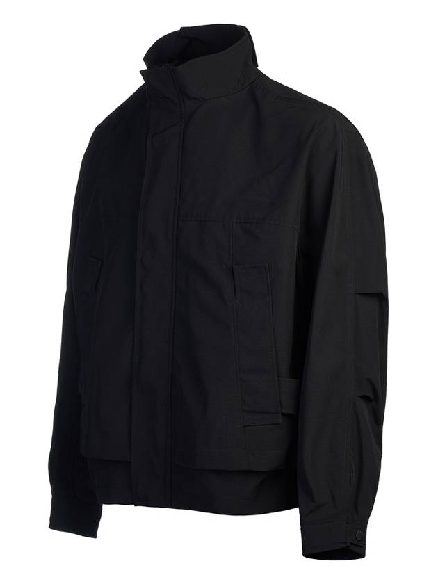 Men's Two Pocket Zip Up Jacket Black - SOLID HOMME - BALAAN 3