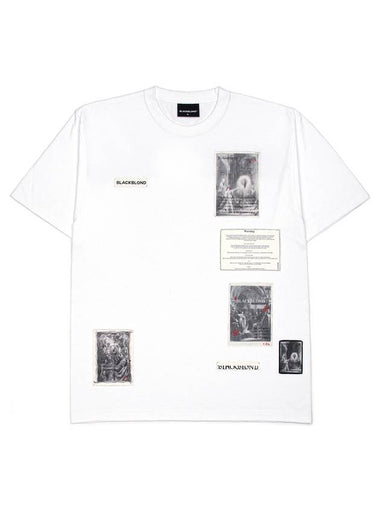 BBD Renaissance Patch T Shirt White - BLACKBLOND - BALAAN 1