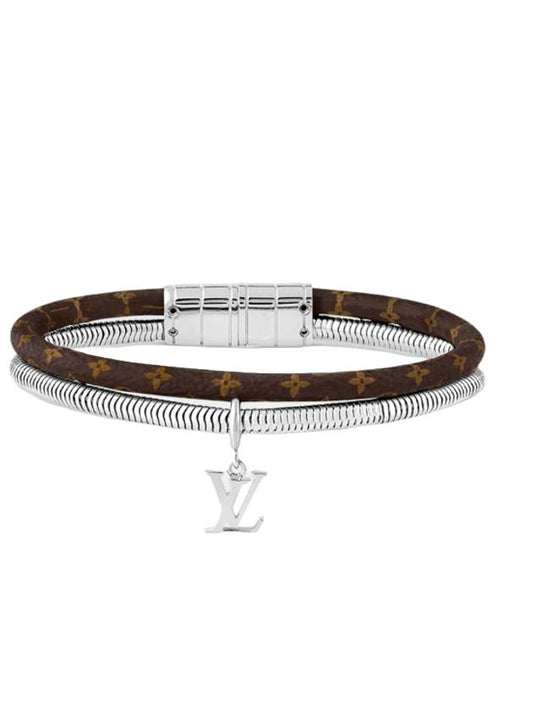 Monogram Swirl Bracelet Brown M8579E - LOUIS VUITTON - BALAAN 1