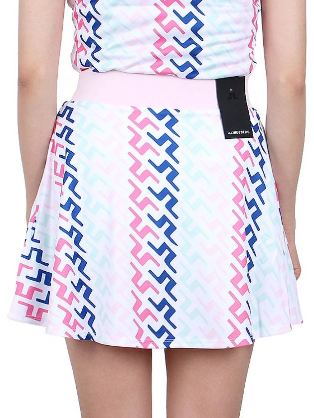 Joline Print A Line Skirt Pink Painted Bridge - J.LINDEBERG - BALAAN 6