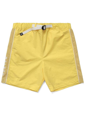 Bermuda Collection Solid Shorts Pants YELLOW - MALBON GOLF - BALAAN 1