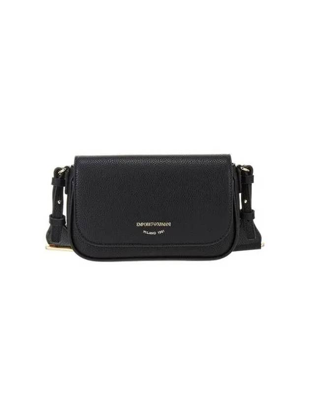 Women s Grainy Flap Mini Bag Black - EMPORIO ARMANI - BALAAN 1